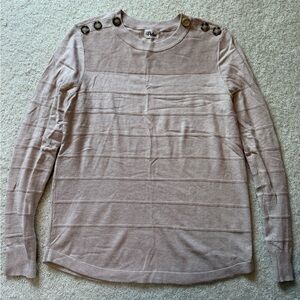 Button Shoulder Knit Top